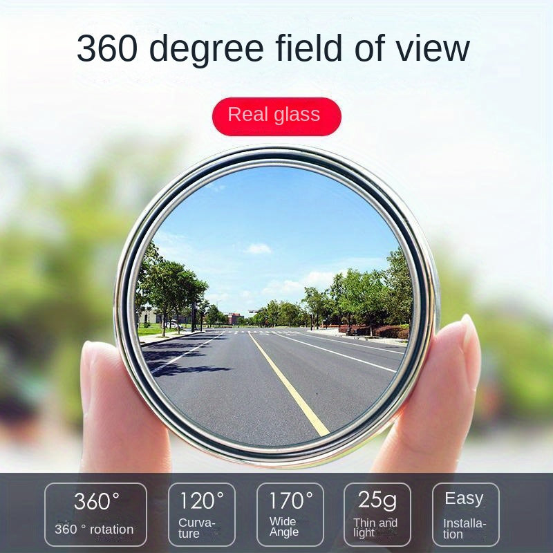 Blind Spot Car Mirror High Quality 360 Angle Degree Adjustable Auto Rearview Auxiliary Small Round Blind Spot Mirror
