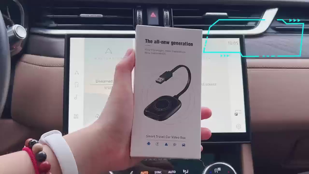 3 in 1 Wireless iPhone Carplay and Android Video Box Adapter